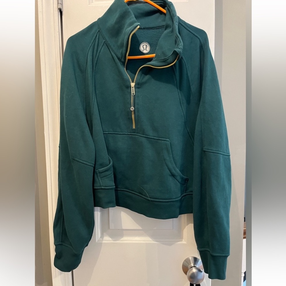 Lulu lemon Scuba Oversized Funnel-Neck Half Zip storm teal